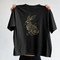 Playera Heavyweight "Golden Rabbit" // 金の兎