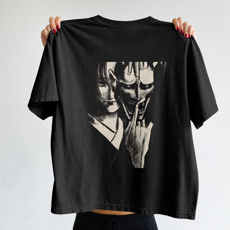 Playera Heavyweight "Shushing Oni" // 黙れ